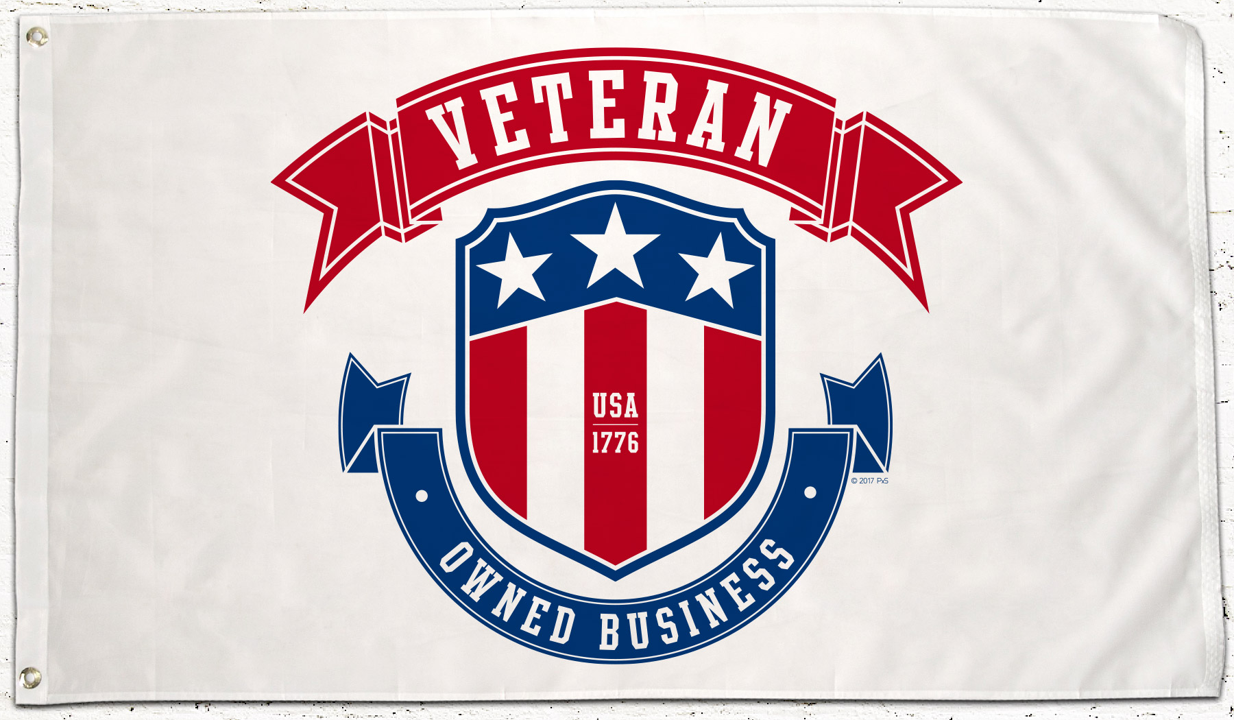 Veteran Owned Business flags
